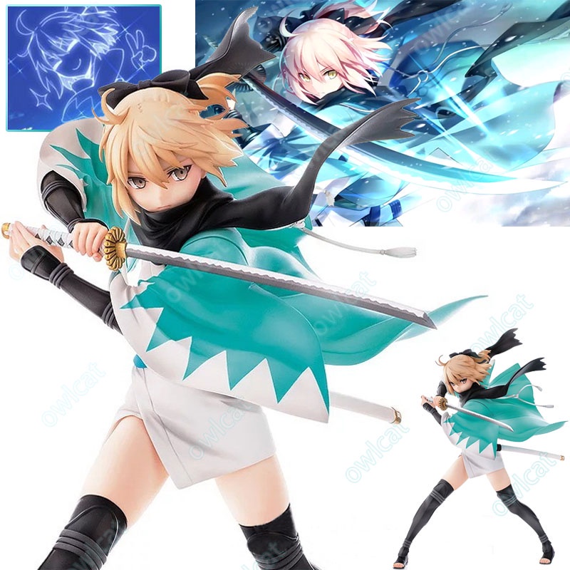 Mô Hình Nhân Vật Fgo Okita Soji  20cm Figure Servant Sakura Saber Noble Phantasm Three-Stage Thrust SSR 5 Stars Fate Grand Order Packed in Box Model Okita Souji