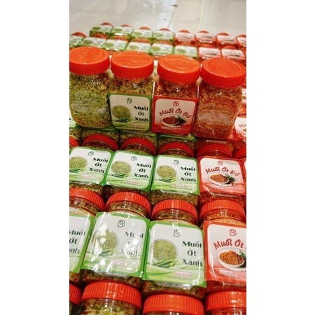 Set 2 Hủ Muối Chấm 2 Vị Xanh Đỏ [Có Bán Sỉ], [Loại Đặc Biệt] Hàng ngon nhà làm