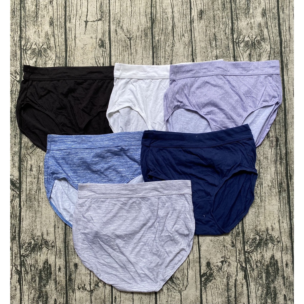 Hàng xuất xịn - Set 5c Quần lót cotton dáng Briefs xuất khẩu có big size