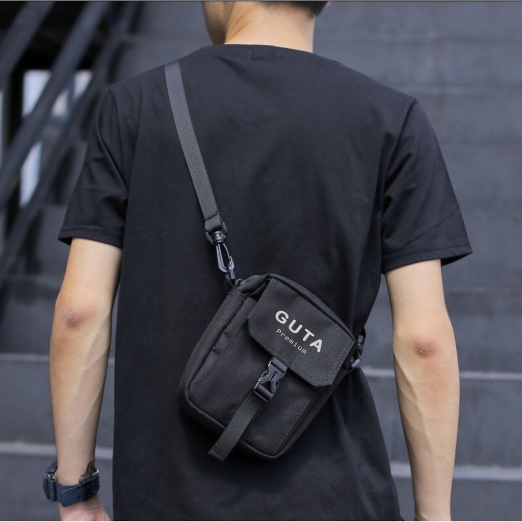 Túi Đeo Chéo Unisex Cá Tính Nam Nữ Chất Vải Cao Cấp Nhiều Ngăn Đi Chơi GUTA PREMIUM | BigBuy360 - bigbuy360.vn