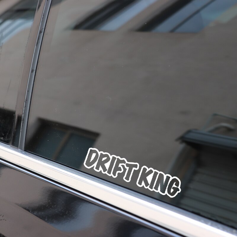 Đề can vinyl chữ DRIFT KING độc đáo phong cách Retro trang trí xe hơi/ cỡ 14.9x3.1cm