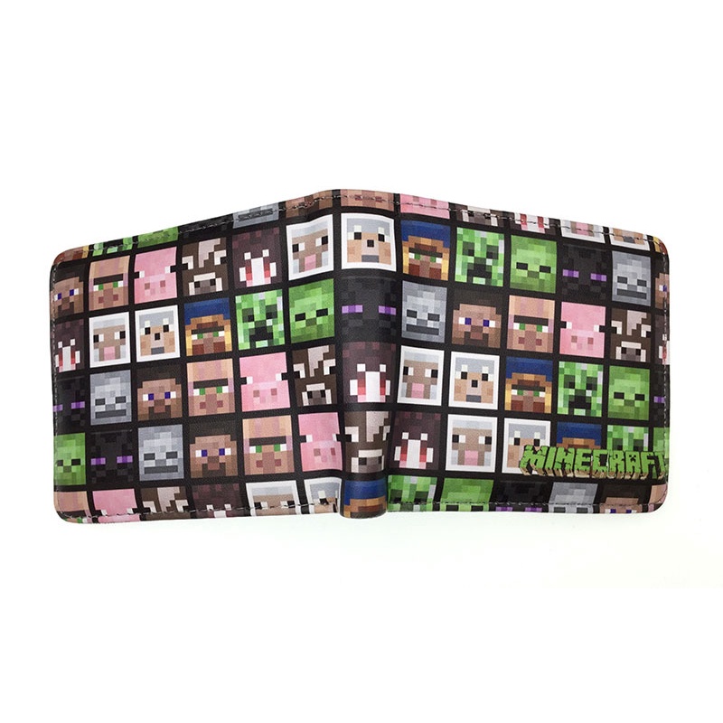 Ví Đựng Tiền Xu / Thẻ In Hoạt Hình Minecraft Roblox Dễ Thương Dùng Làm Quà Tặng Giáng Sinh Cho Bé