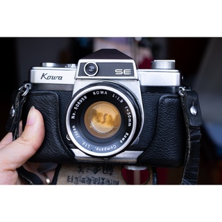 Máy ảnh film cổ Kowa kèm lens 50mm f1.9 tặng halfcase và dây đeo