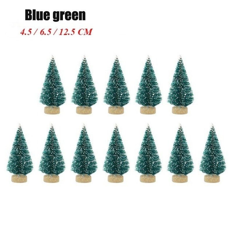 5 Cây Thông Giáng Sinh 4.5cm-12.5cm Trang Trí Bàn Làm Việc