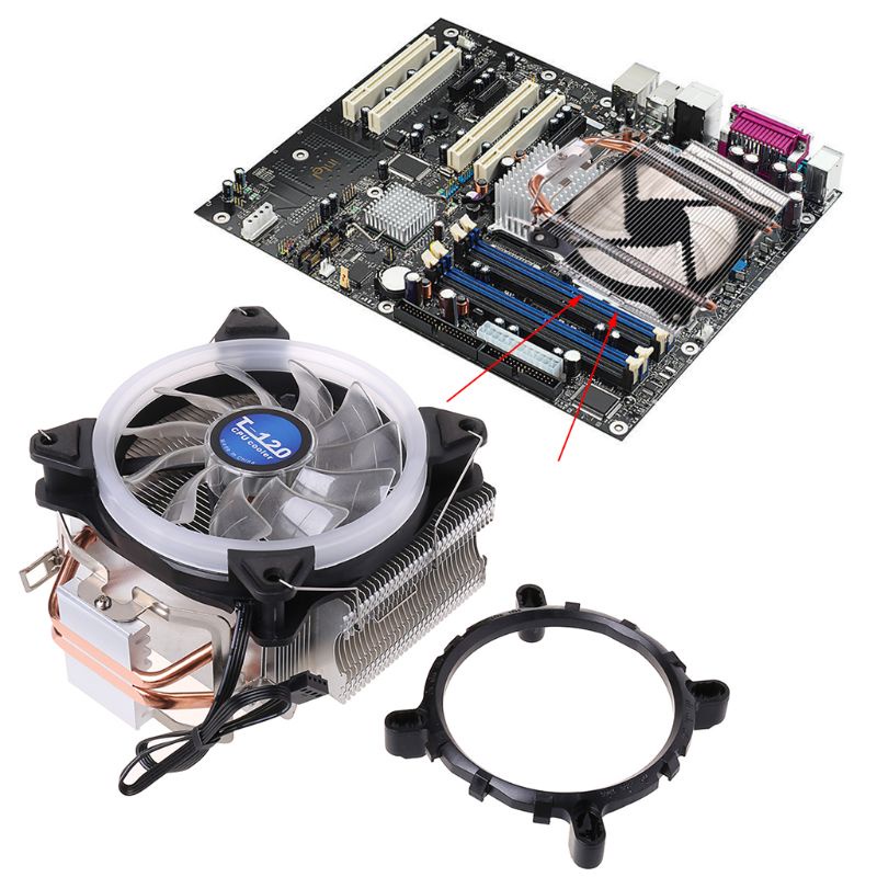 Quạt Tản Nhiệt 2 Ống Dẫn Cho CPU Máy Tính Int