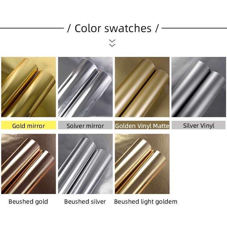 DECAL VÀNG BÓNG GƯƠNG - GOLD MIRROR FILM