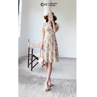 Váy cổ tròn 6 cúc CCHAT