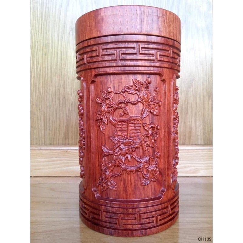 Hộp trè nguyên khối gỗ hương
