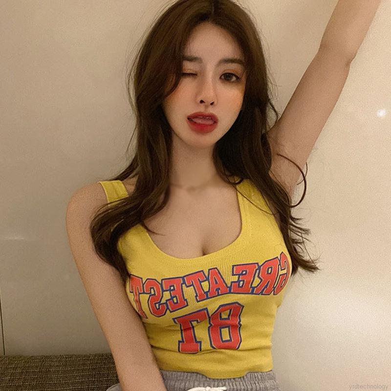 Áo Thun Thể Thao Sát Nách Cổ Chữ U In Chữ Thời Trang Mùa Hè | BigBuy360 - bigbuy360.vn