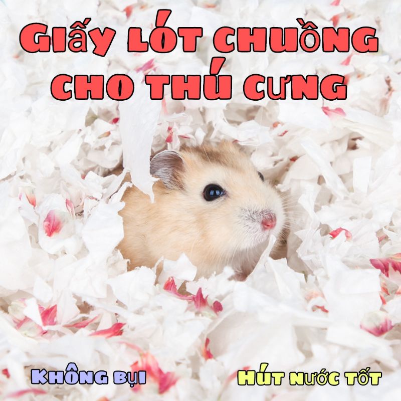 Giấy lót chuồng chuyên dụng 130g cho thú cưng nhỏ - Hamster