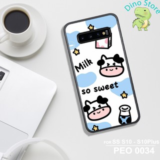 [Free Thêm Tên/Ngày Sinh/SĐT] ỐP LƯNG UV SAMSUNG S10/S10 PLUS/S10 5G, IN HÌNH CHÚ BÒ SỮA CUTE.