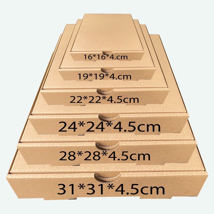 Hộp đựng Pizza Trơn không in size 17, 20, 25, 31 - Giá rẻ tại xưởng
