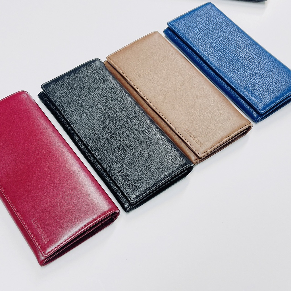 Ví dài nữ cầm tay da thật nhập khẩu thời trang Lucaster store bảo trì trọn đời.