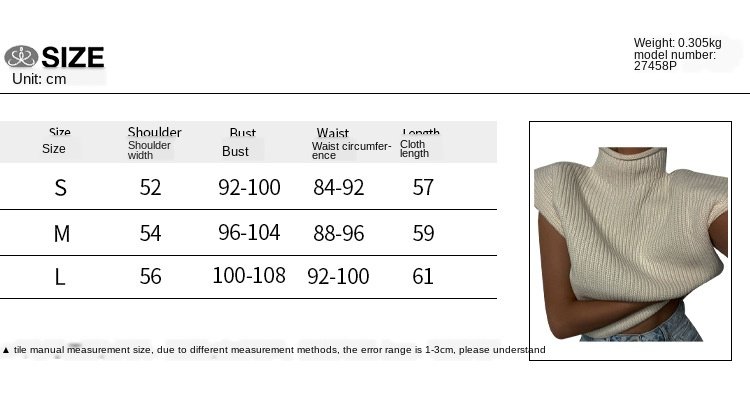 Áo Len Ngắn Tay Cổ Lọ Màu Trơn Xinh Xắn Dành Cho Nữ