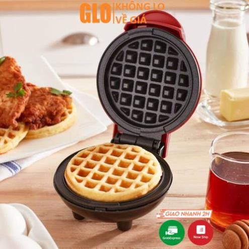 Máy Nướng Làm Bánh Quế Waffle Dash Màu Đỏ