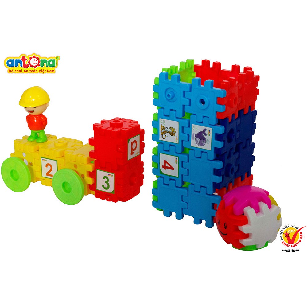 Đồ chơi xếp hình - Hình vuông diệu kỳ 69 chi tiết - ANTONA