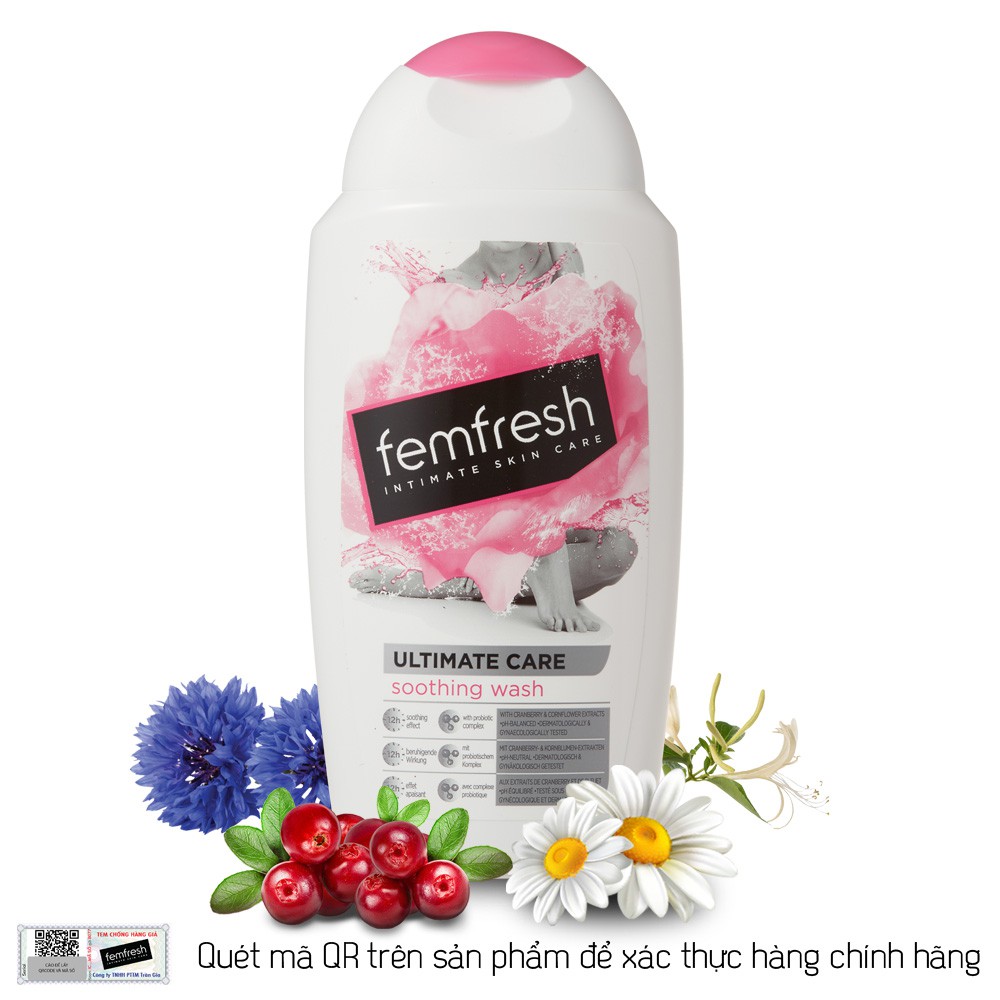 Dung dịch vệ sinh phụ nữ cao cấp Femfresh Soothing Wash 250ml