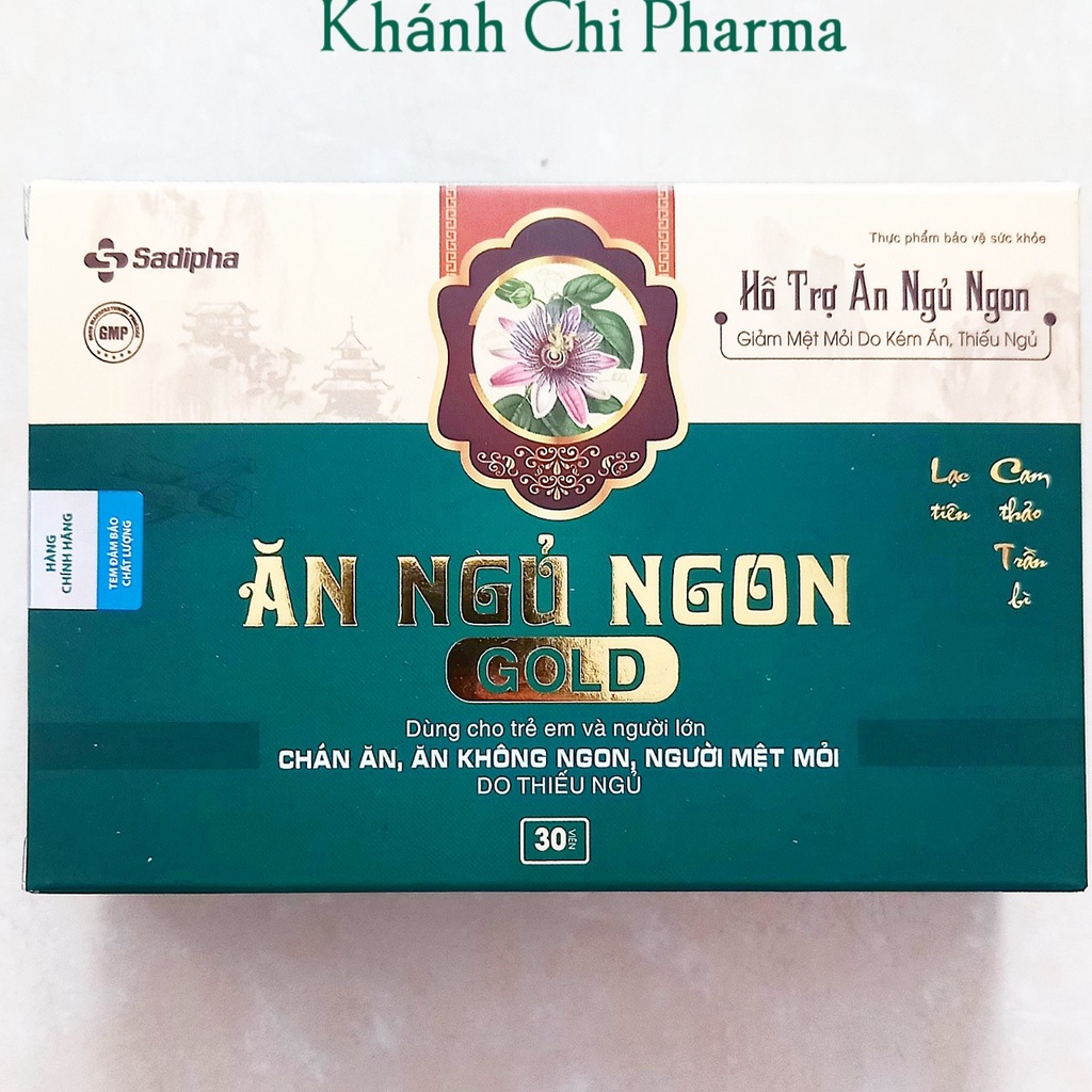 Viên uống ăn ngủ ngon gold hộp 30 viên. Hỗ trợ Chán ăn, ăn không ngon, mệt mỏi do mất ngủ