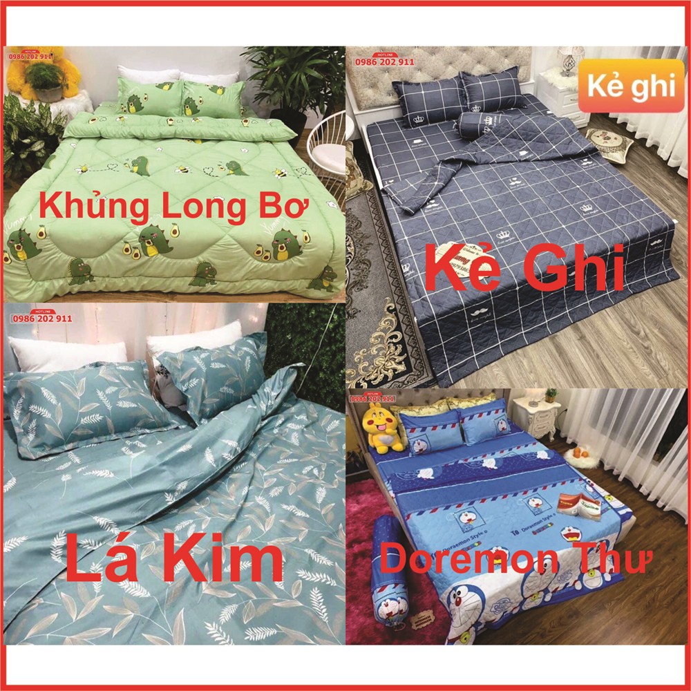 Bộ Chăn Ga 5 Món Siêu Đẹp, Tổng Hợp Các Mẫu Chăn Ga Mới Nhất Với Chất Liệu Cotton Poly Phù Hợp Thời Tiết Hè Thu