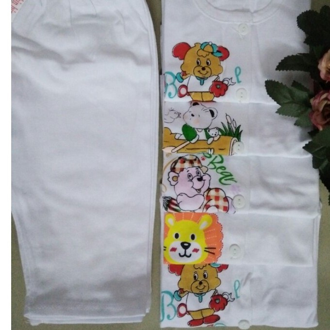 Combo 5 bộ đồ sơ sinh dài 100% cotton ( trộn hình)