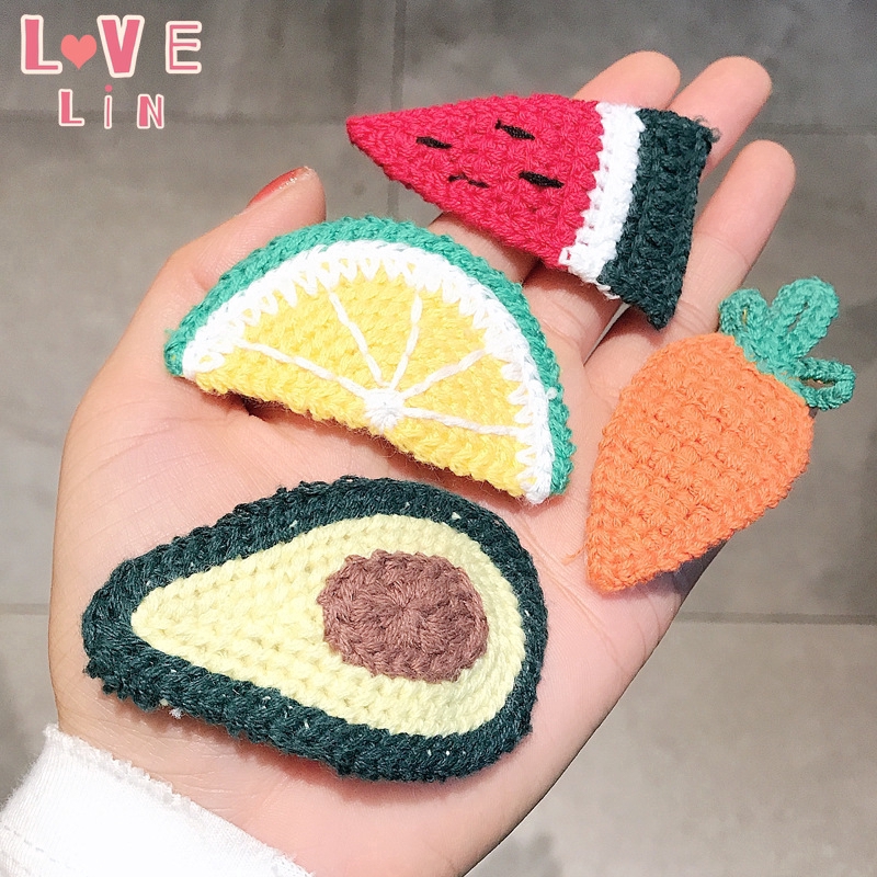 Kẹp tóc hình củ quả xinh xắn dễ thương cho nữ