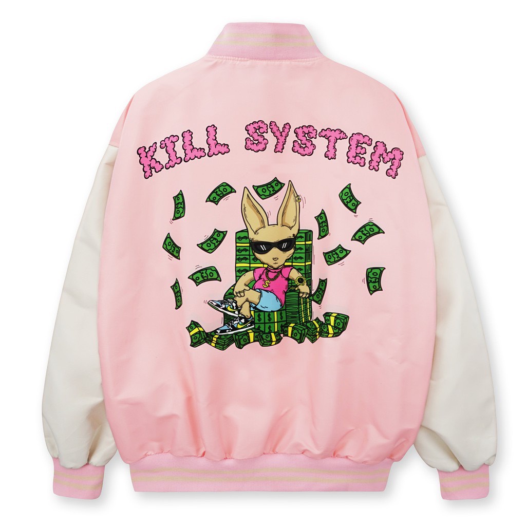 Áo Khoác Dù Bomber Varsity Kill System Đô La Unisex Nam Nữ