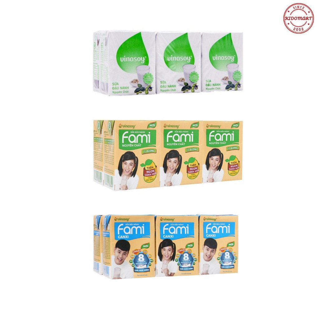 Sữa Đậu Nành Fami Vinasoy Lốc 6 Hộp x 200ml