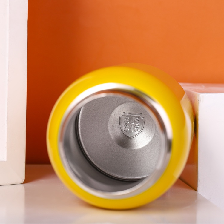 Bình nước giữ nhiệt inox 400ml hình vịt cute tặng kèm ống hút và sticker trang trí (BV04)