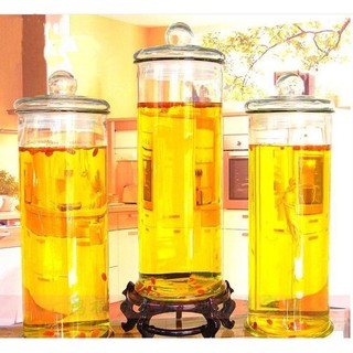 Bình Thủy Tinh Ngâm Rượu Sâm 12 Lít Trơn