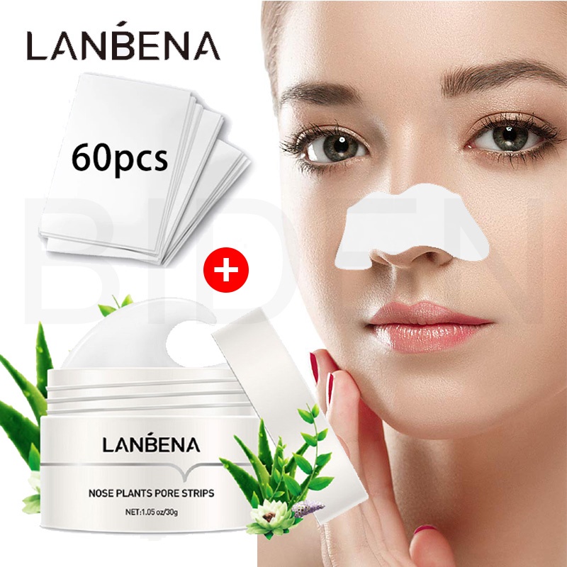 Mặt Nạ Lột Mụn Đầu Đen LANBENA Làm Sạch Sâu Kiềm Dầu Cho Da