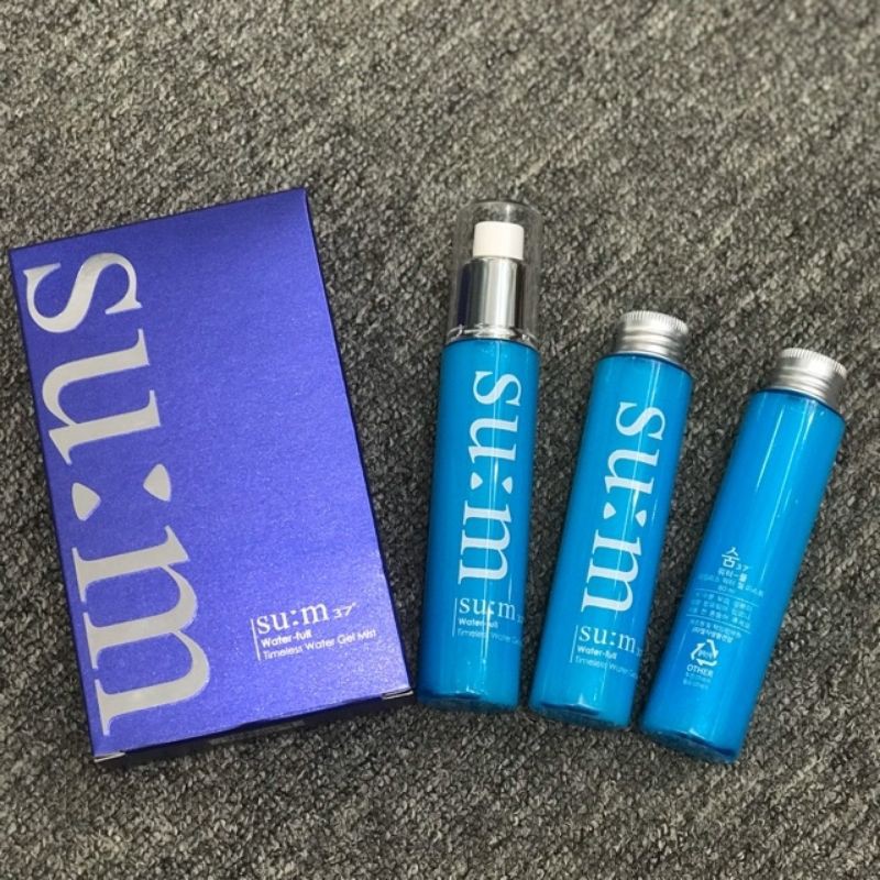 combo 3 chai xịt khoáng cấp nước Sum xanh  water full 60ml ×3 chai