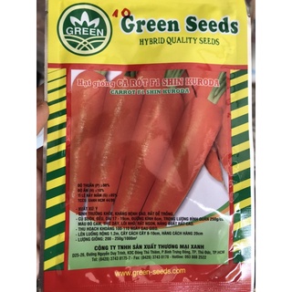 Hạt giống cà rốt F1 Shin Kuroda - túi 5g