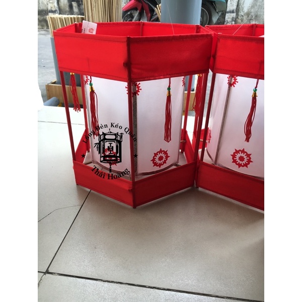 Đèn kéo quân tre vải giấy cao 30cm