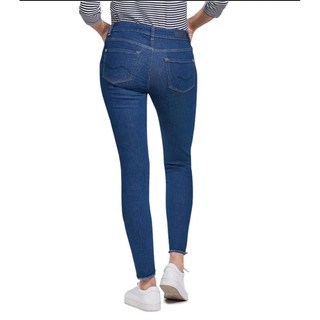quần jean nữ trơn co giãn lưng cao