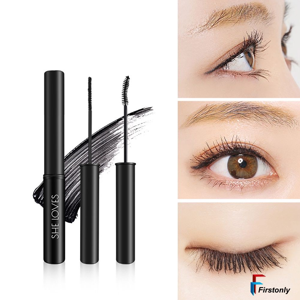 Mascara màu đen kháng nước không nhòe chuốt mi cong vút và dài hơn
