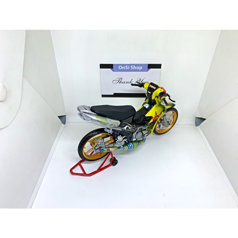 MÔ HÌNH YAZ 125cc  XE MOTOR TỈ LỆ 1/12 ĐỘ XE ĐUA UB125