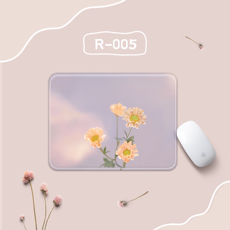 Tấm Lót Chuột Máy Tính Bằng Cao Su Dày Dặn Mềm Mại Chống Trượt / Mài Mòn In Hoạt Hình Dễ Thương