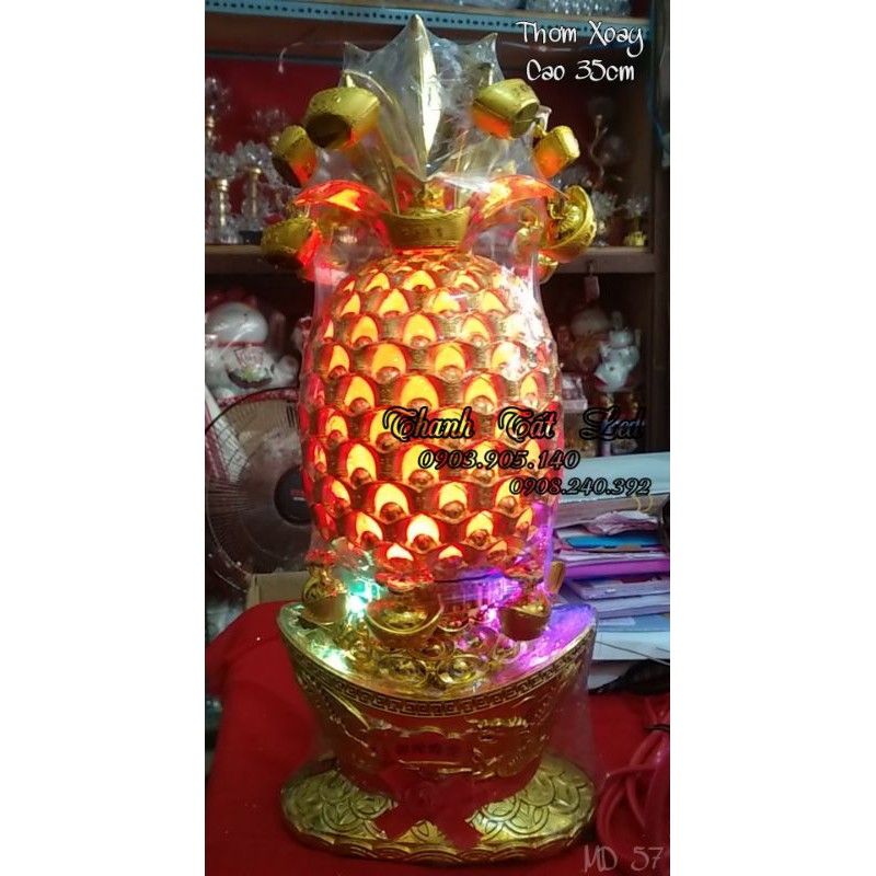 Đèn Trái Thơm Xoay 25cm