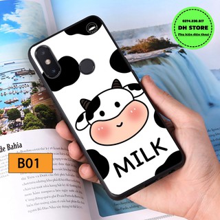 Ốp lưng Xiaomi Redmi 5X / Redmi 6X / Redmi S2  - Ốp lưng điện thoại Xiaomi cao cấp in hình BÒ SỮA đáng yêu.