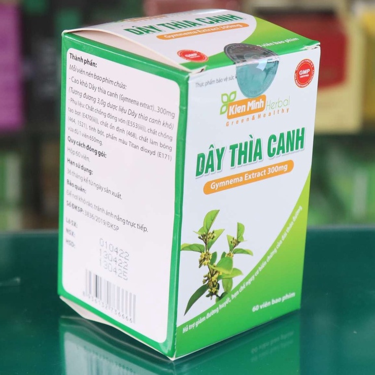 Viên Uống Dây Thìa Canh Kiên Minh Giảm đường huyết, Hạn chế biến chứng đái tháo đường, Giảm Cholesterol Lipid.