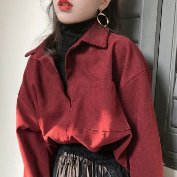 Áo Sơ Mi Nữ Dáng Rộng Retro Phong Cách Thời Trang Hong Kong