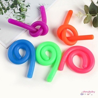 6 Pcs Decompression Artifact Release Pull Rope Noodle Rope Random Color