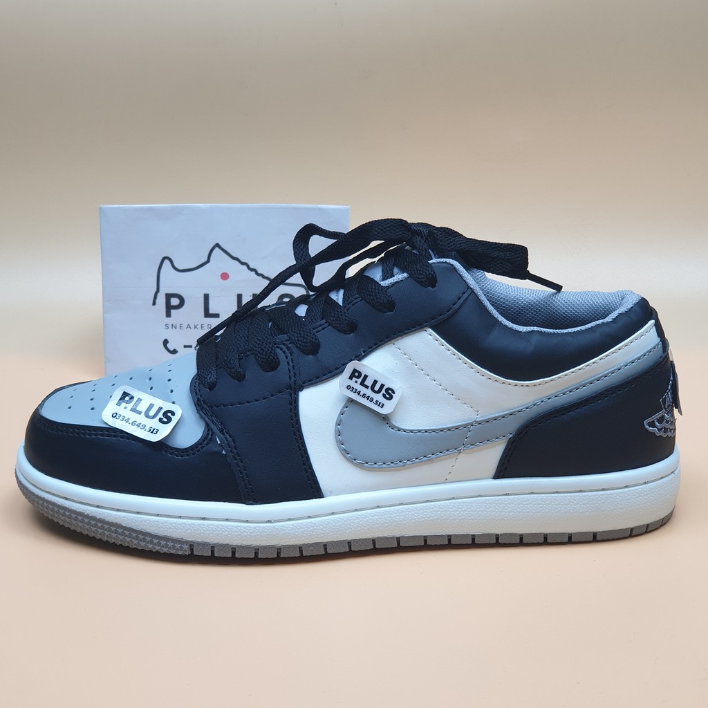 Giầy thể thao sneaker da đế cao su đen xám cổ thấp - thời trang plus -NJT13 | BigBuy360 - bigbuy360.vn