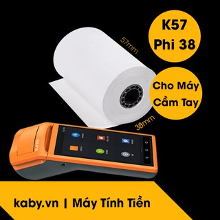 Giấy In Bill K57 - Giấy In Nhiệt K57 Đường Kính 38mm - Cuộn Lẻ
