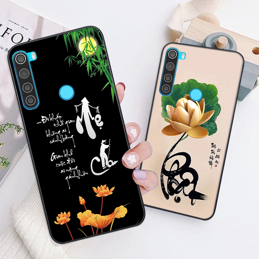 Ốp lưng Xiaomi REDMI NOTE 8 in hình chữ tài chữ lộc, Cha Mẹ, bình an SIÊU ĐẸP