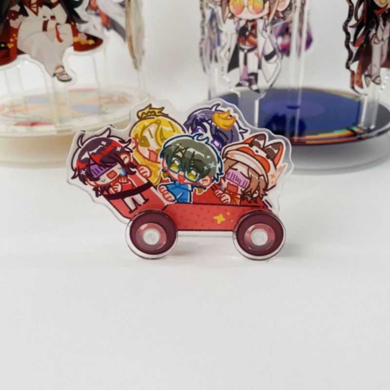 Luxiem vtuber nijisanji mô hình xe dây cót có thể chạy được acrylic standee