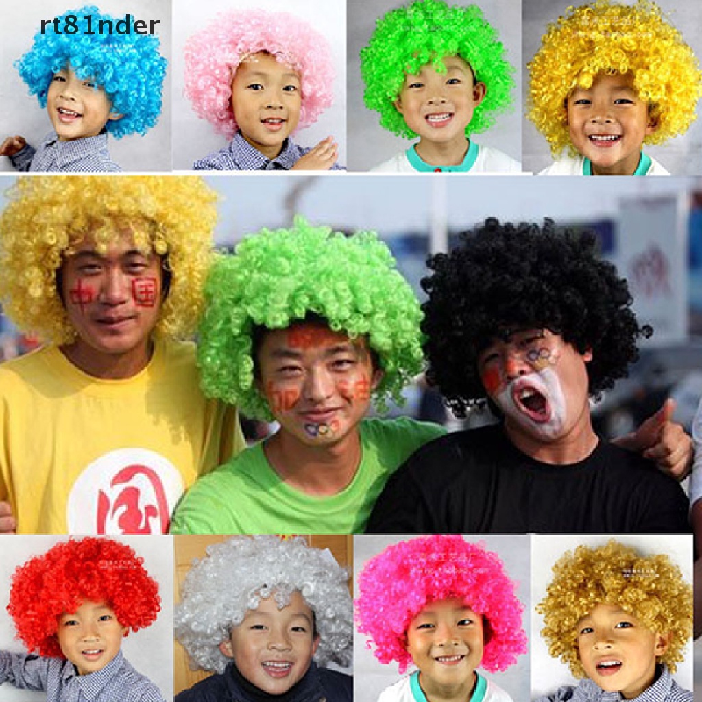 [Hàng mới về] Tóc giả hình chú hề tròn kèm mũ đội dành cho trẻ em và người lớn