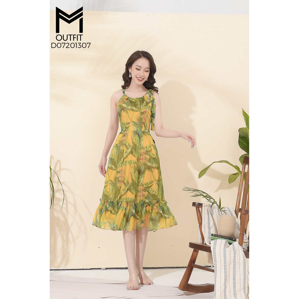 Đầm maxi yếm MMoutfit D07201307