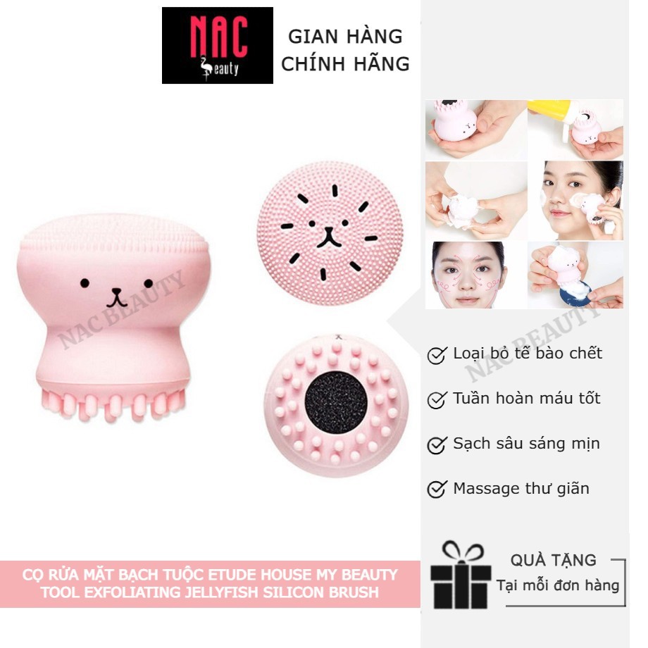 Cọ Rửa Mặt Bạch Tuộc Etude House My Beauty Tool Exfoliating Jellyfish Silicon Brush