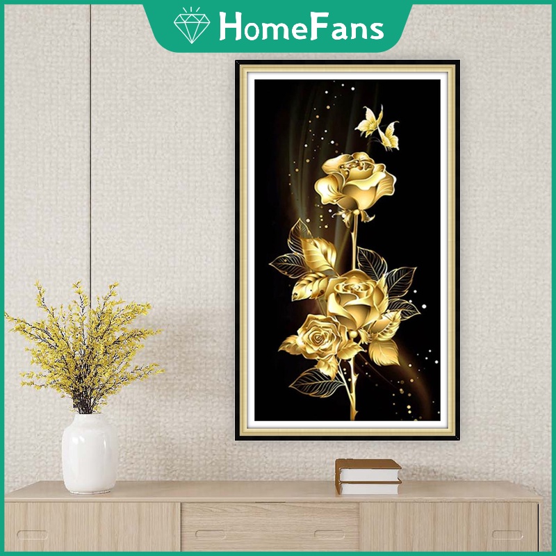 Bộ Tranh Đính Đá 5D Tự Làm 30x50cm/40x70cm/50x90cm Trang Trí Nhà Cửa